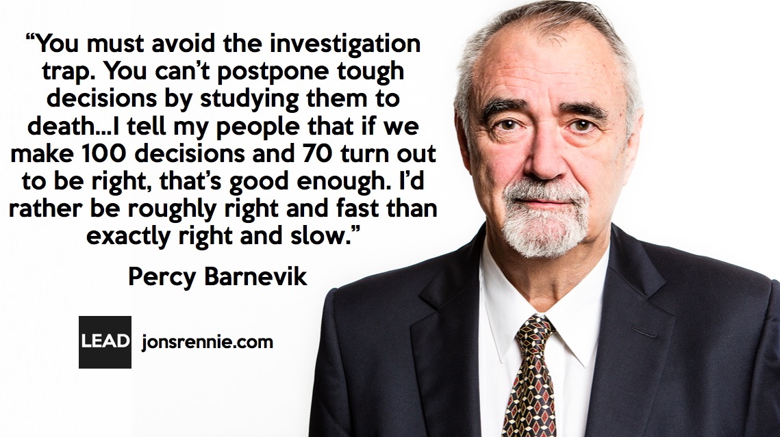 Trust and Speed: Lessons from Percy Barnevik